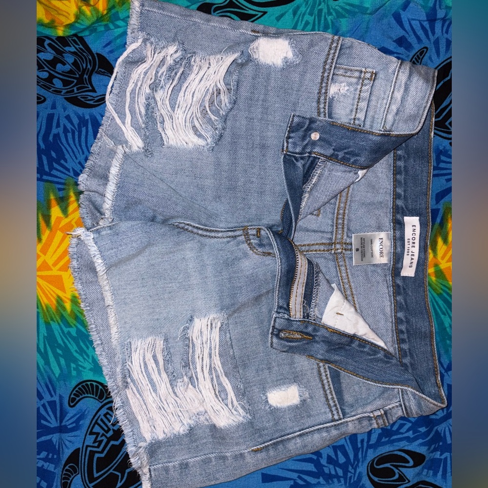 Blue Encore Jeans: Shorts🌐